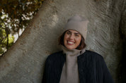 Merino Beanie, Light Taupe