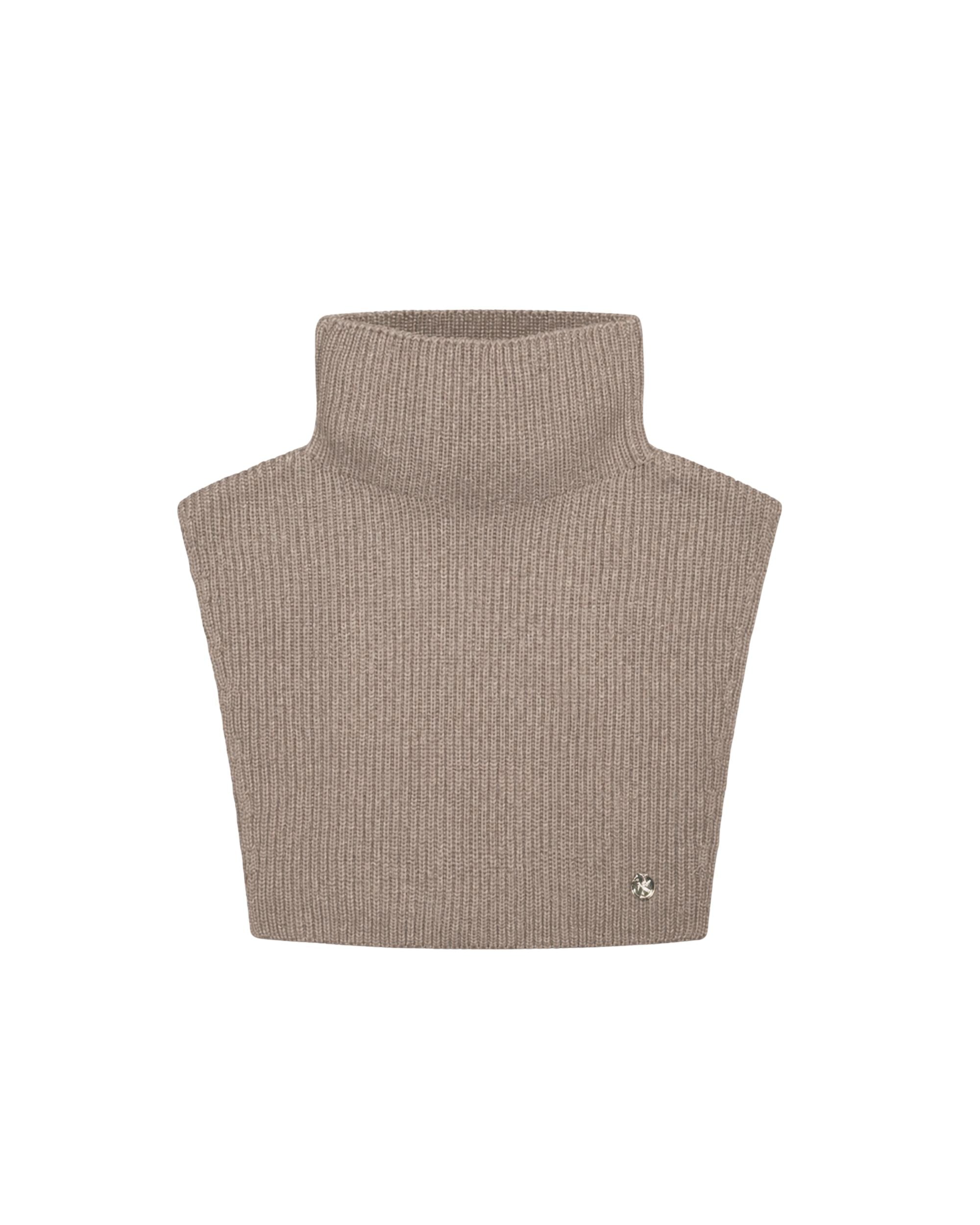 Merino Neck Warmer, Light Taupe