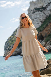 Olivia Dress, Light Grey