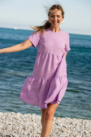 Olivia Dress, Orchid Bouquet