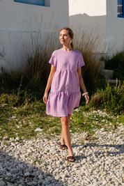 Olivia Dress, Orchid Bouquet