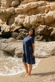 Olivia Dress, Oxford Navy