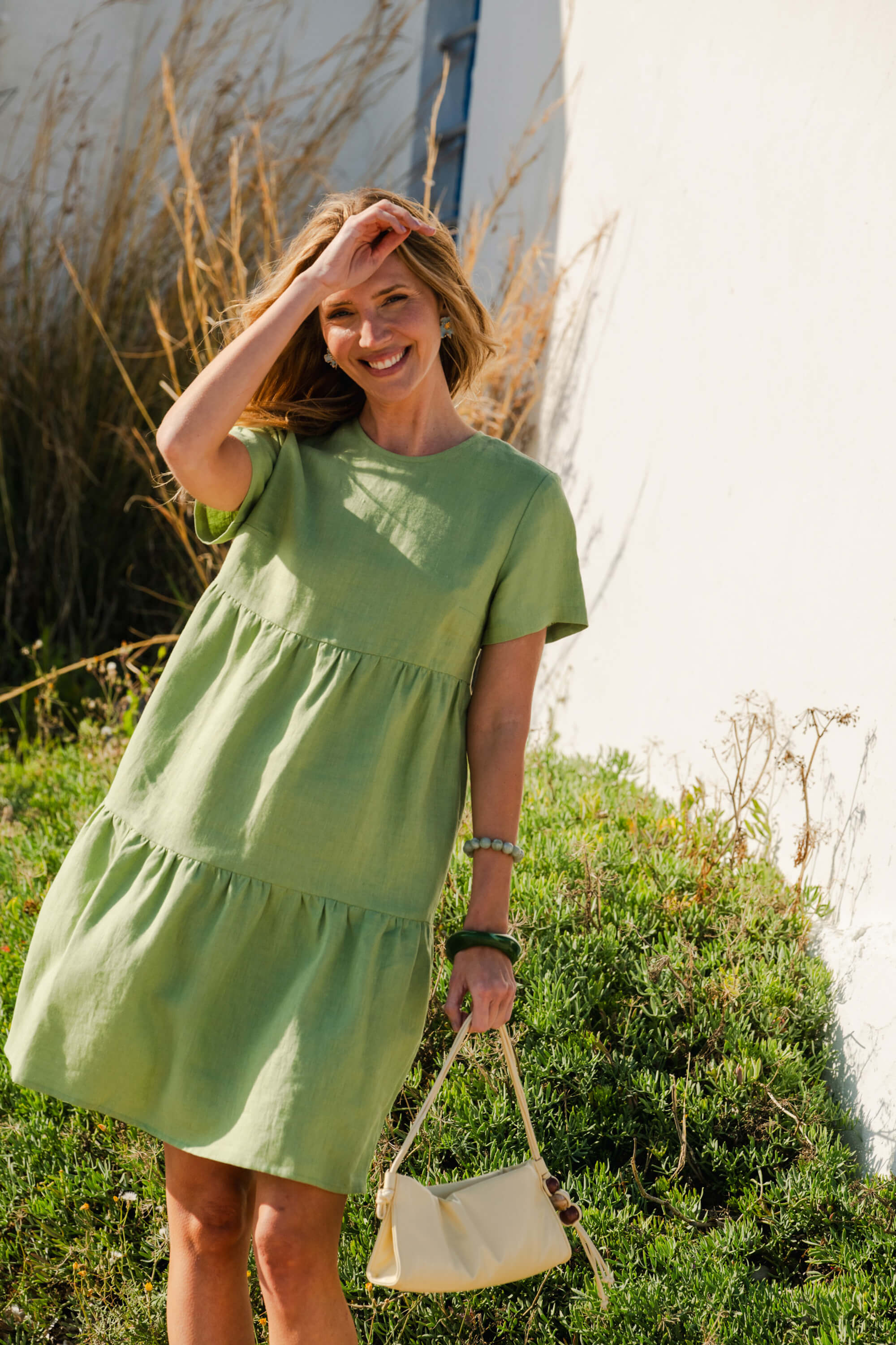 Olivia Dress, Pistachio