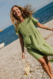 Olivia Dress, Pistachio