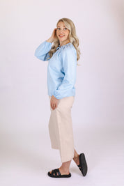 Paloma Blouse, Sky Blue