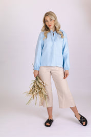 Paloma Blouse, Sky Blue