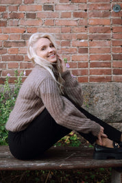 Robin Mohair Knit, Smoky Taupe
