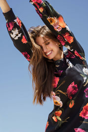 Poppy Dress, Sangria Garden