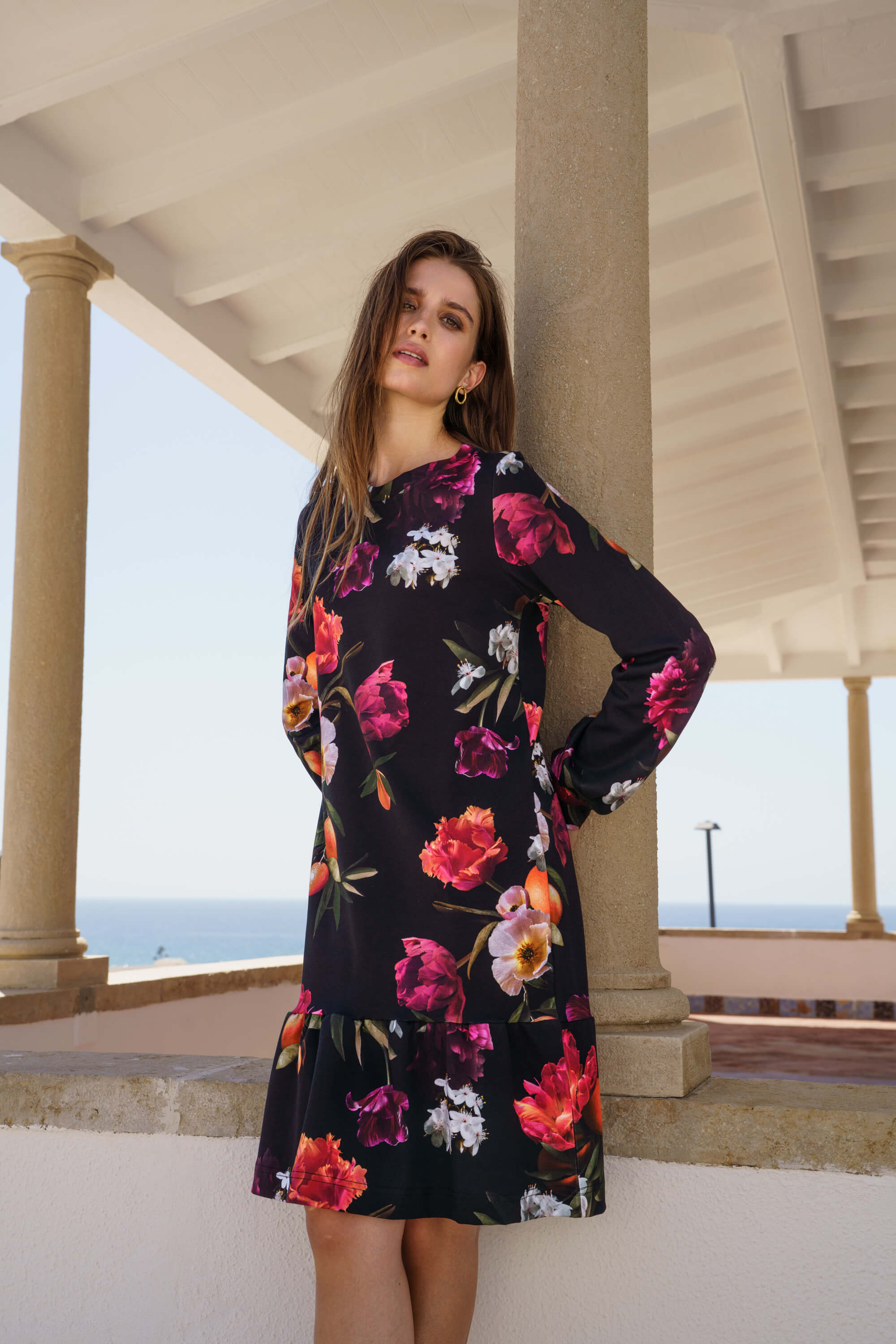 Poppy Dress, Sangria Garden