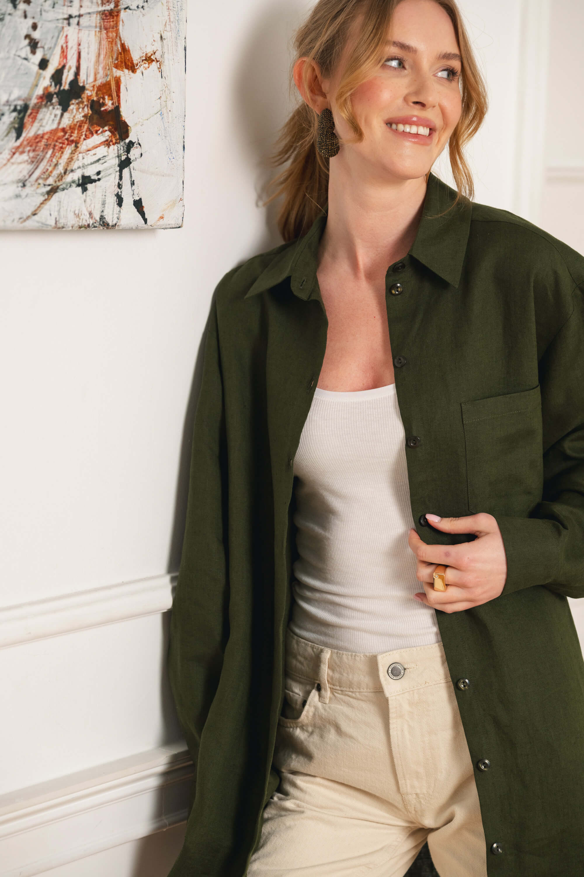 Savanna Shirt, Olive Green