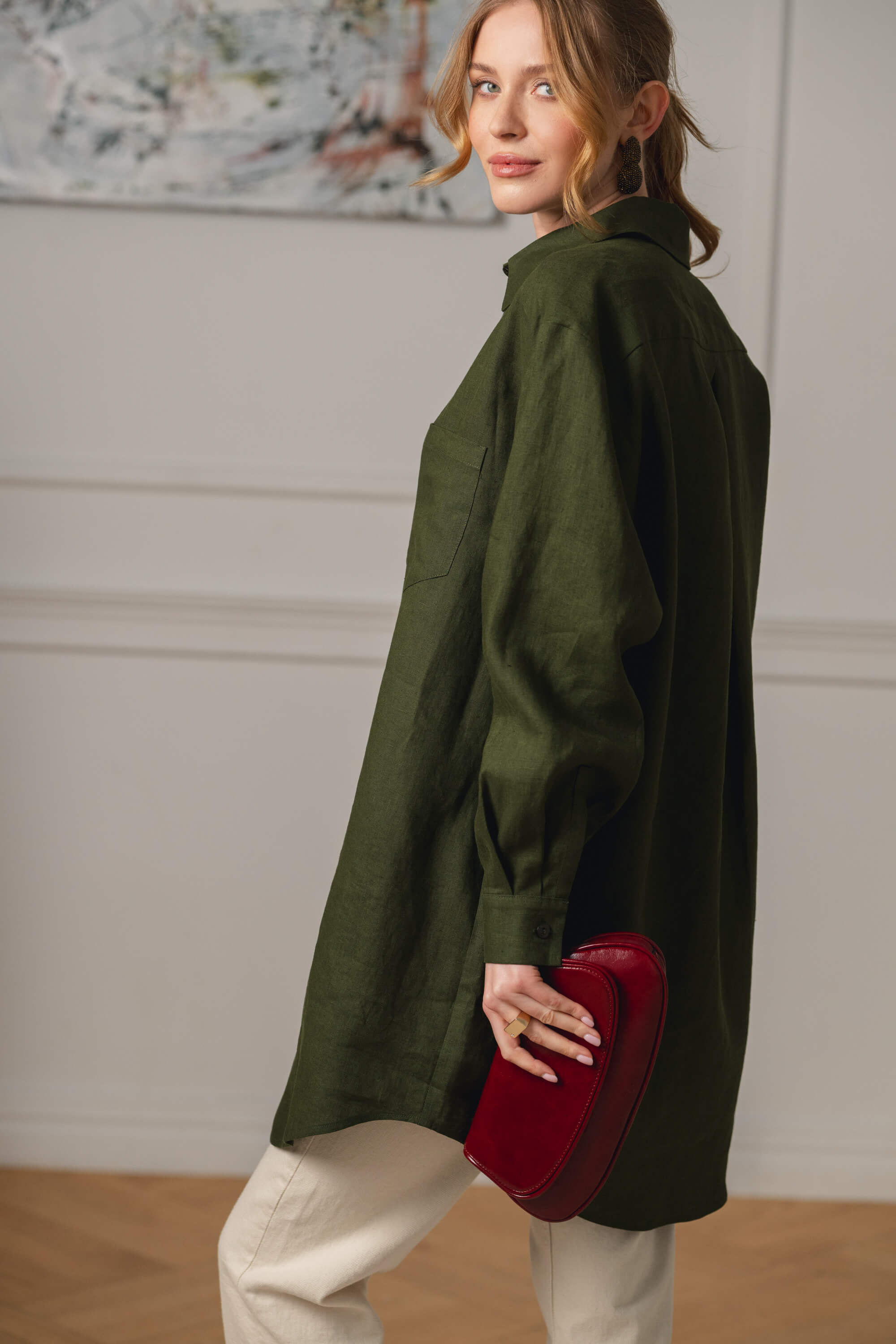 Savanna Shirt, Olive Green