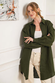 Savanna Shirt, Olive Green