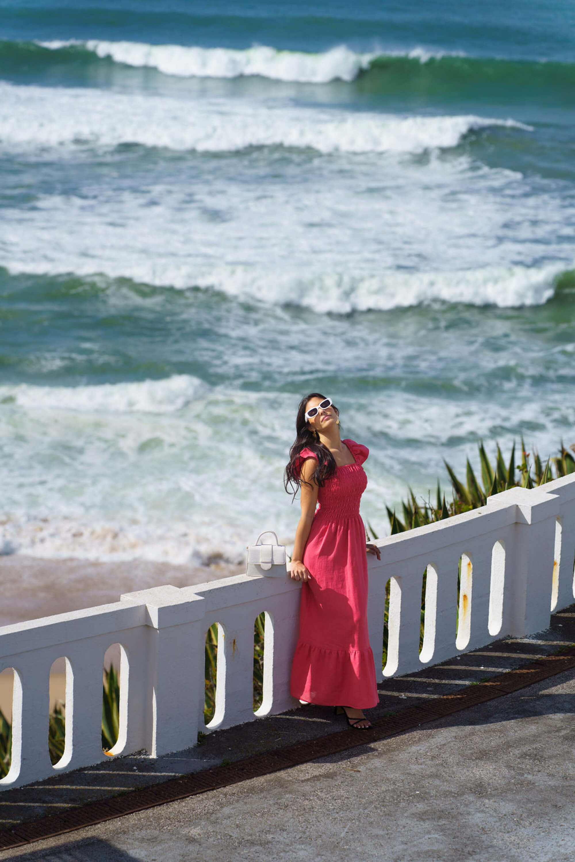 Bianca Dress, Sunset Coral