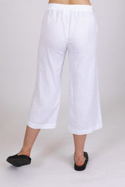 Culottes linen pants, Coconut Milk