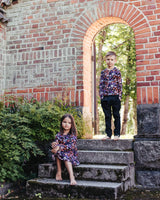 Kid's Print Layered Dress, Coco Leo