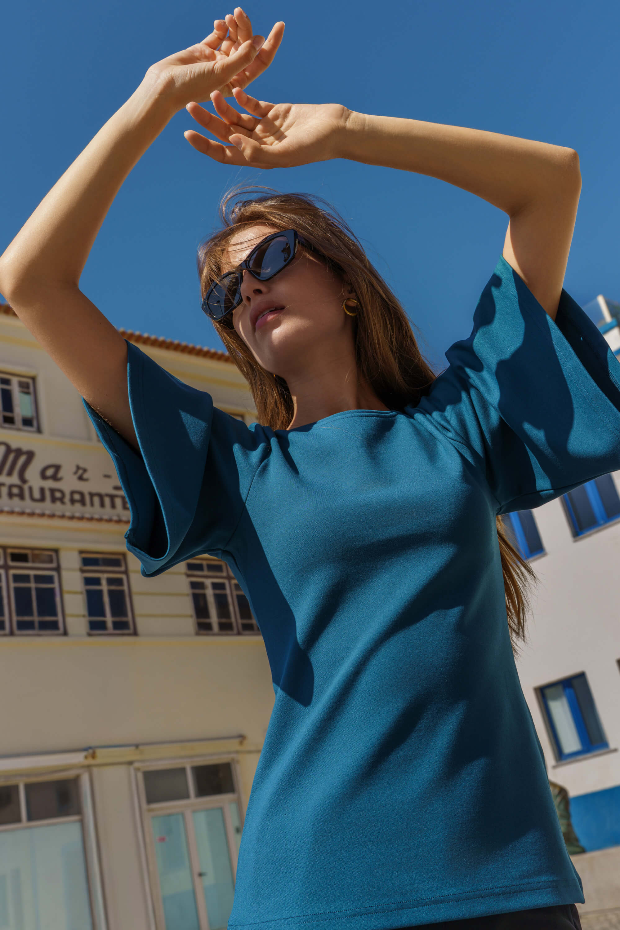 Vivienne Blouse, Teal