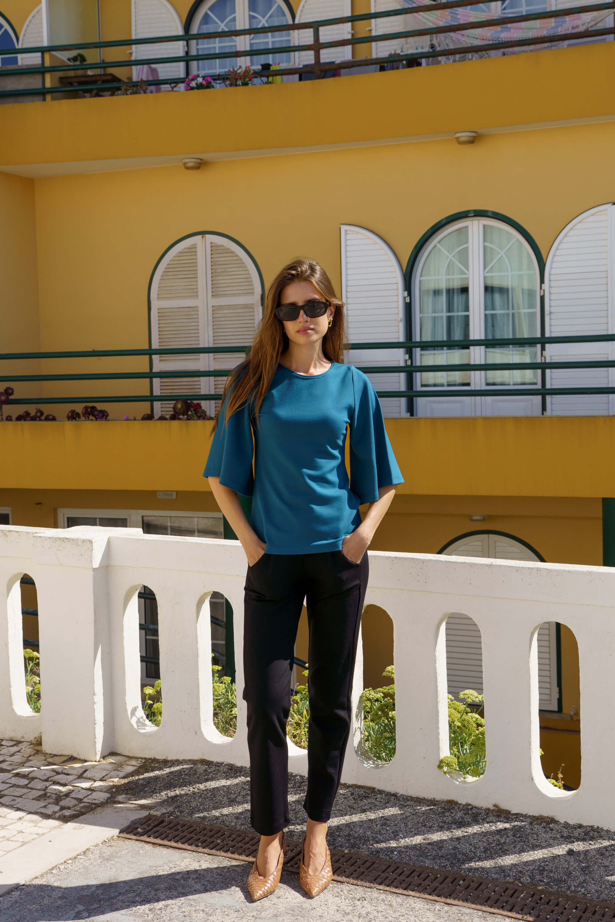 Vivienne Blouse, Teal