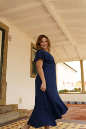 Annika Dress, Oxford Navy