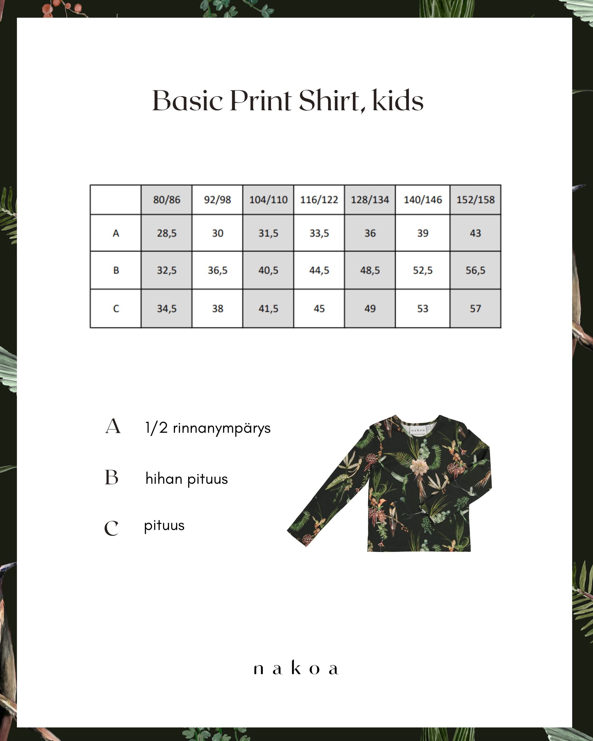 Basic Print Shirt, Mockingbird