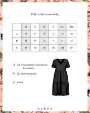 Pellava Kerrosmekko, Black