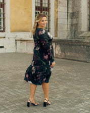 Amélie Dress layered dress, Noir
