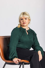 Paloma Blouse, Emerald