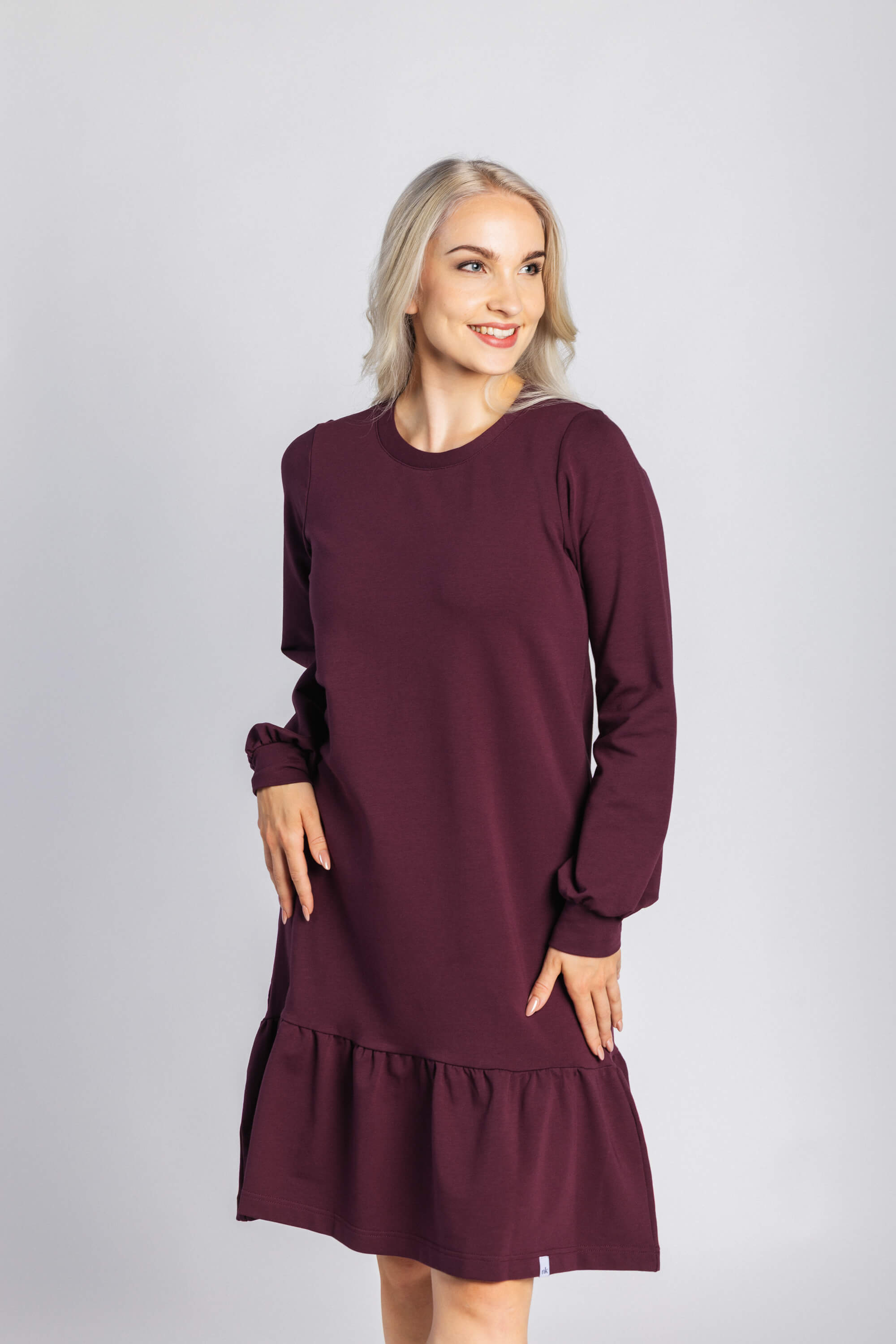 Poppy Dress, Burgundy