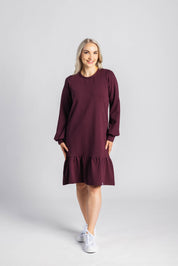 Poppy Dress, Burgundy