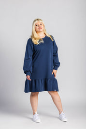 Poppy Dress, Dark Cobalt