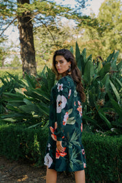 Poppy Dress, Olive Siesta