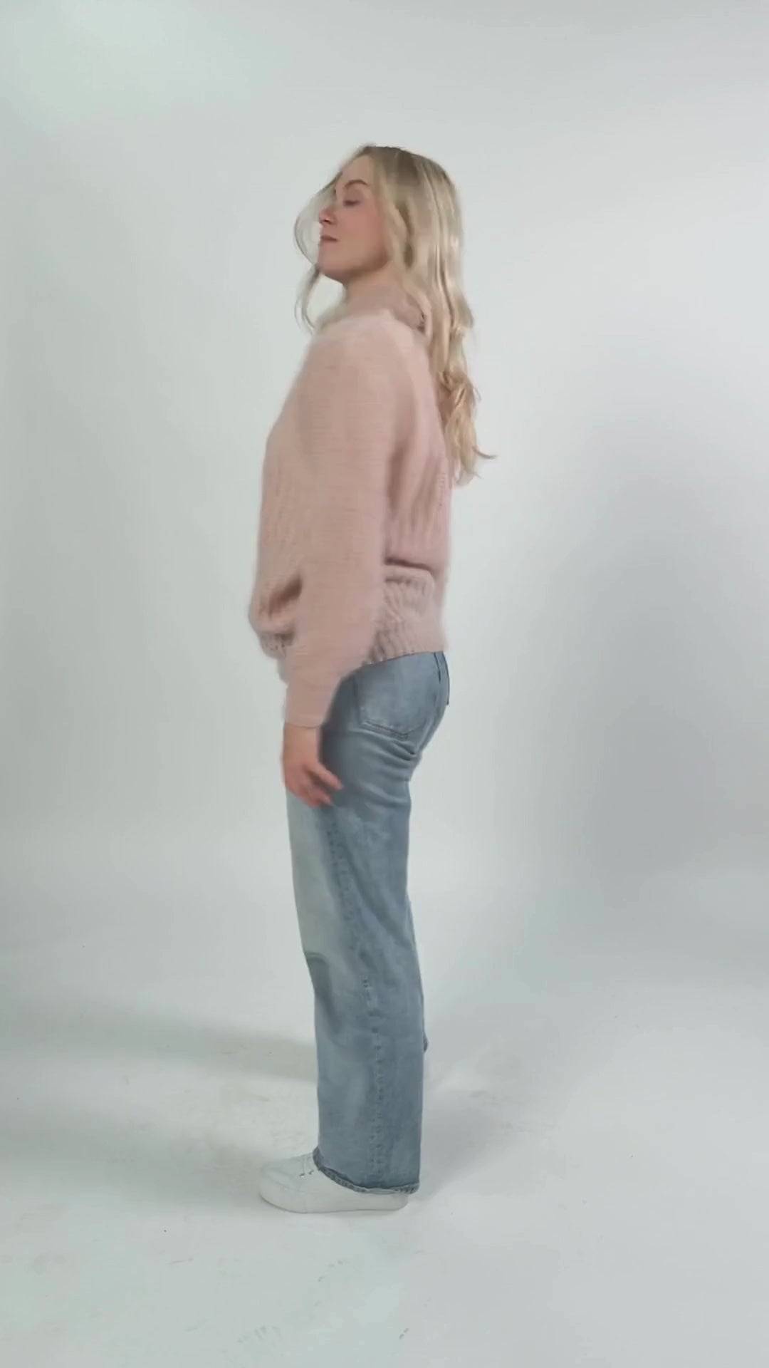 Robin Mohair Knit, Champagne