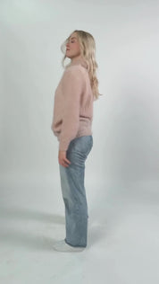 Robin Mohair Knit, Champagne