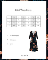 Print Wrap Dress, Versailles