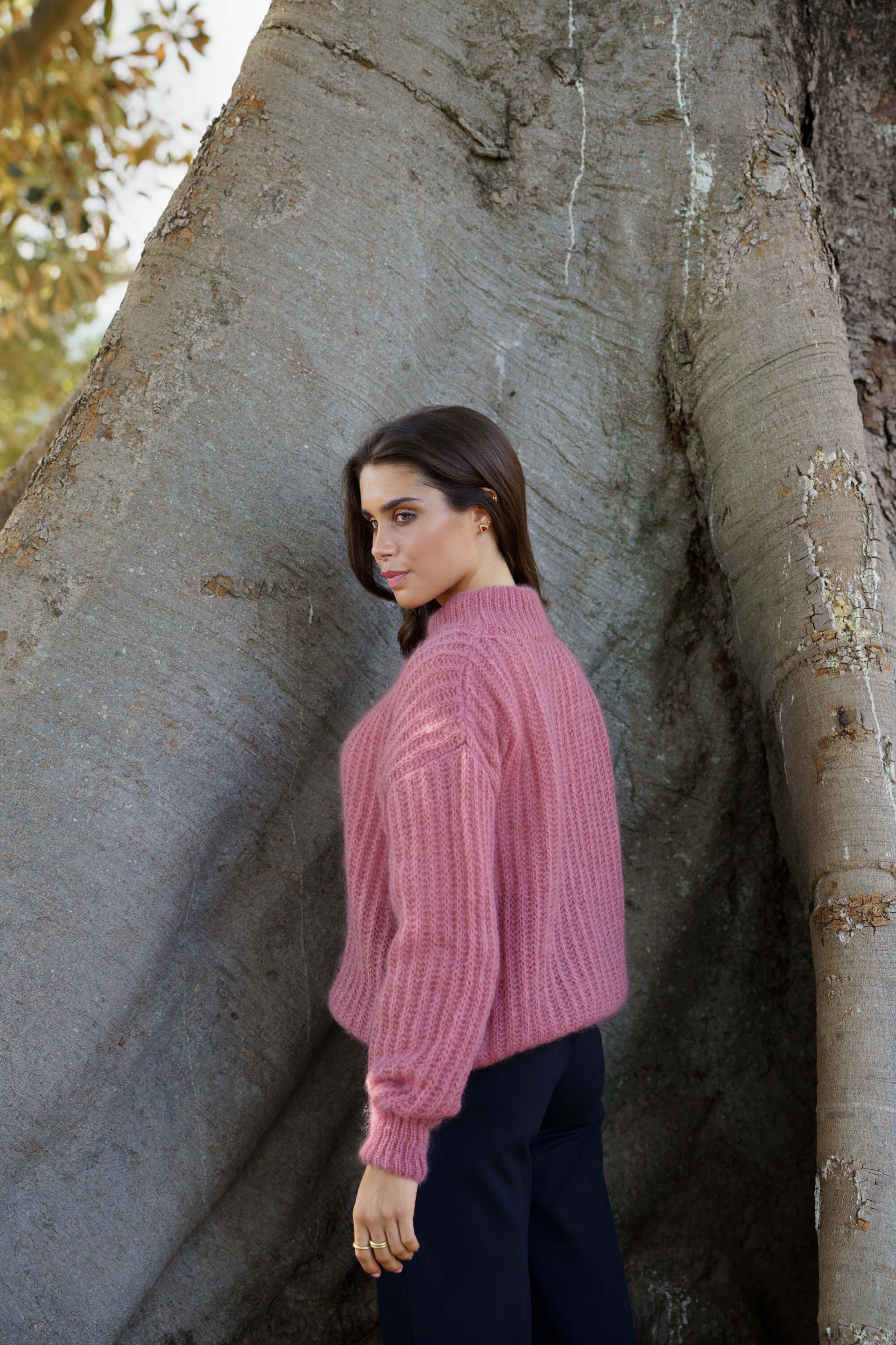 Robin Mohair Knit, Powder Pink