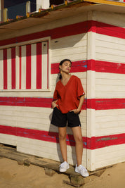 Savanna Top, Burnt Orange