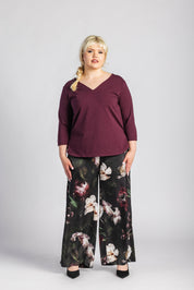 Vera Blouse, Burgundy