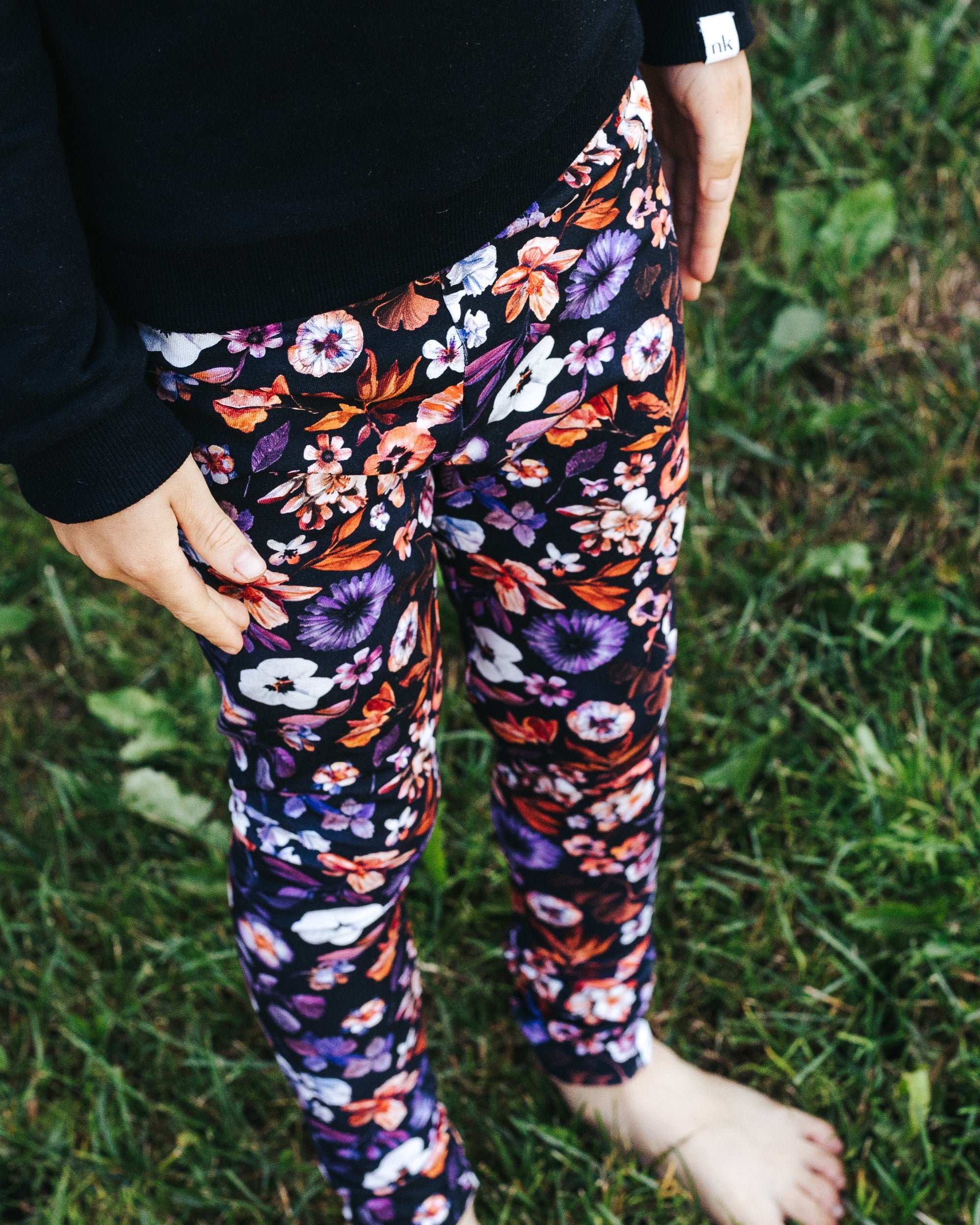 Print Leggings, Violettes