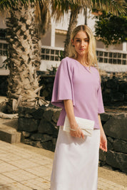 Vivienne Blouse, Crocus Petal