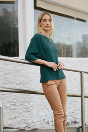 Vivienne Blouse, Dark Green