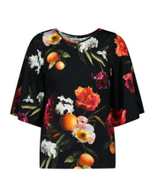 Vivienne Blouse, Sangria Garden