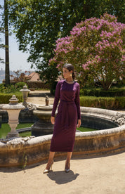 Zoey Dress, Burgundy
