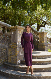 Zoey Dress, Burgundy