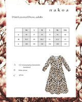 Print Layered Dress, Leopard