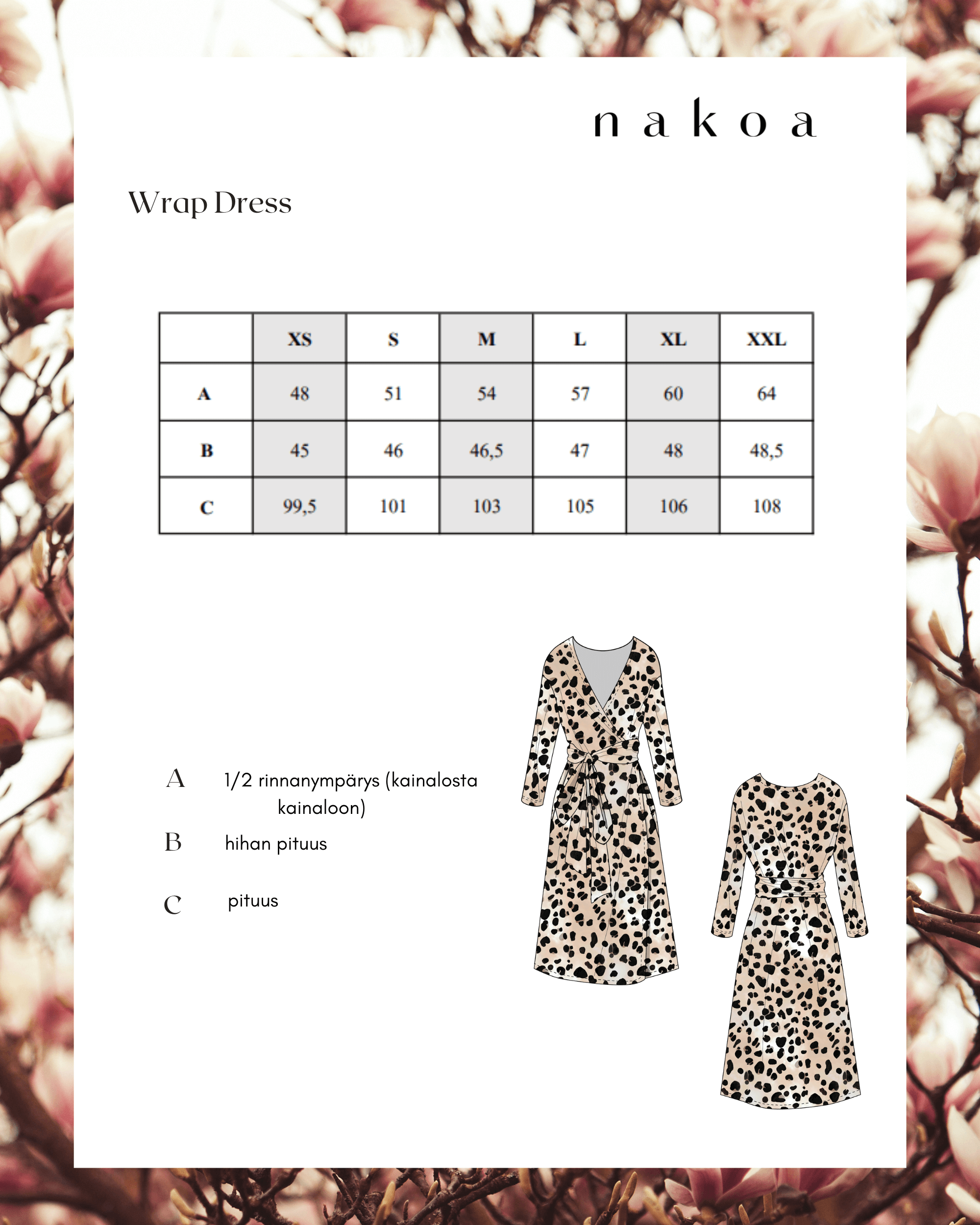 Wickelkleid mit Print, Leopard
