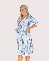 Print Wrap Dress, Colibri