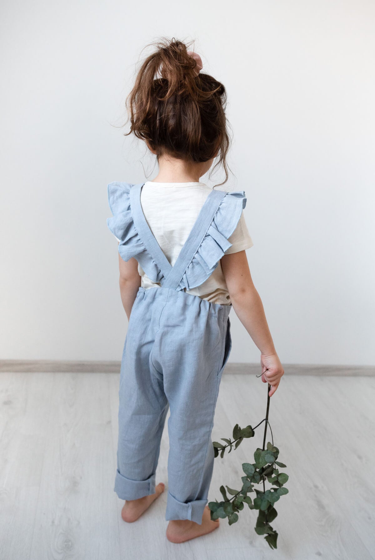 Rüschenoverall Dusty Blue