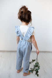 Rüschenoverall Dusty Blue