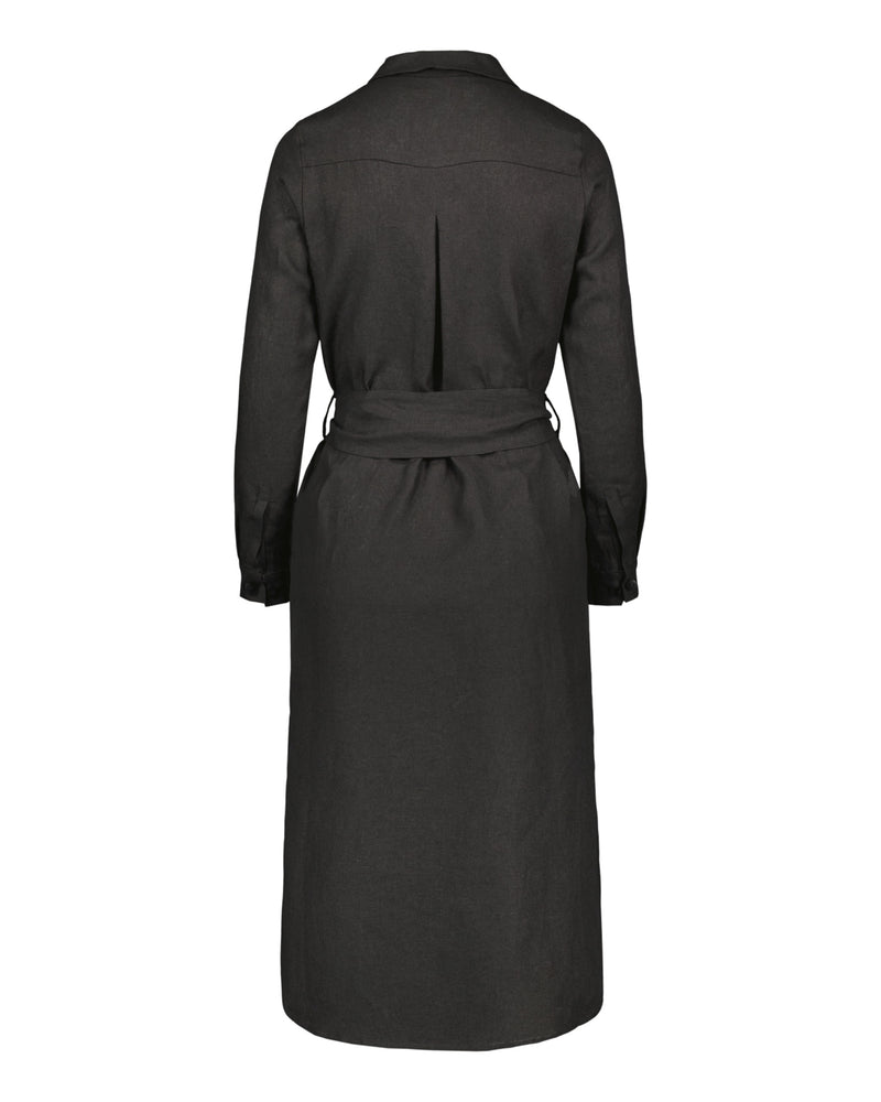 Chloe Linen Dress, Black