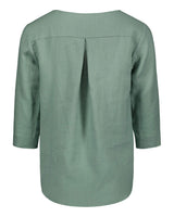 Classic Linen Blouse, Desert Sage