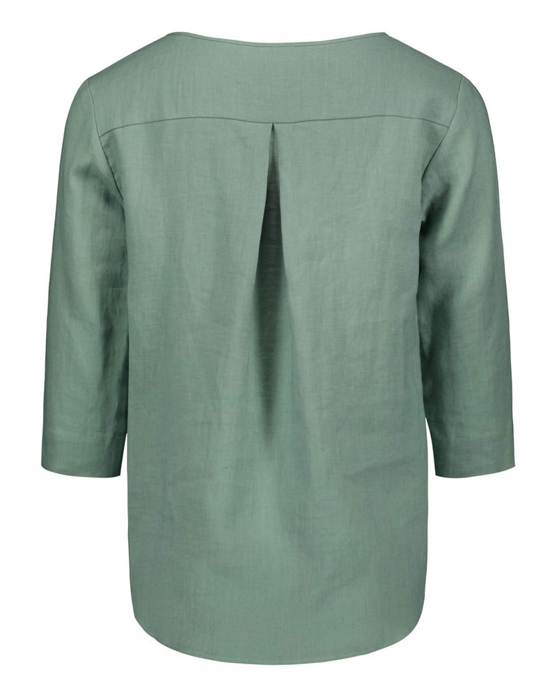 Classic Linen Blouse, Desert Sage